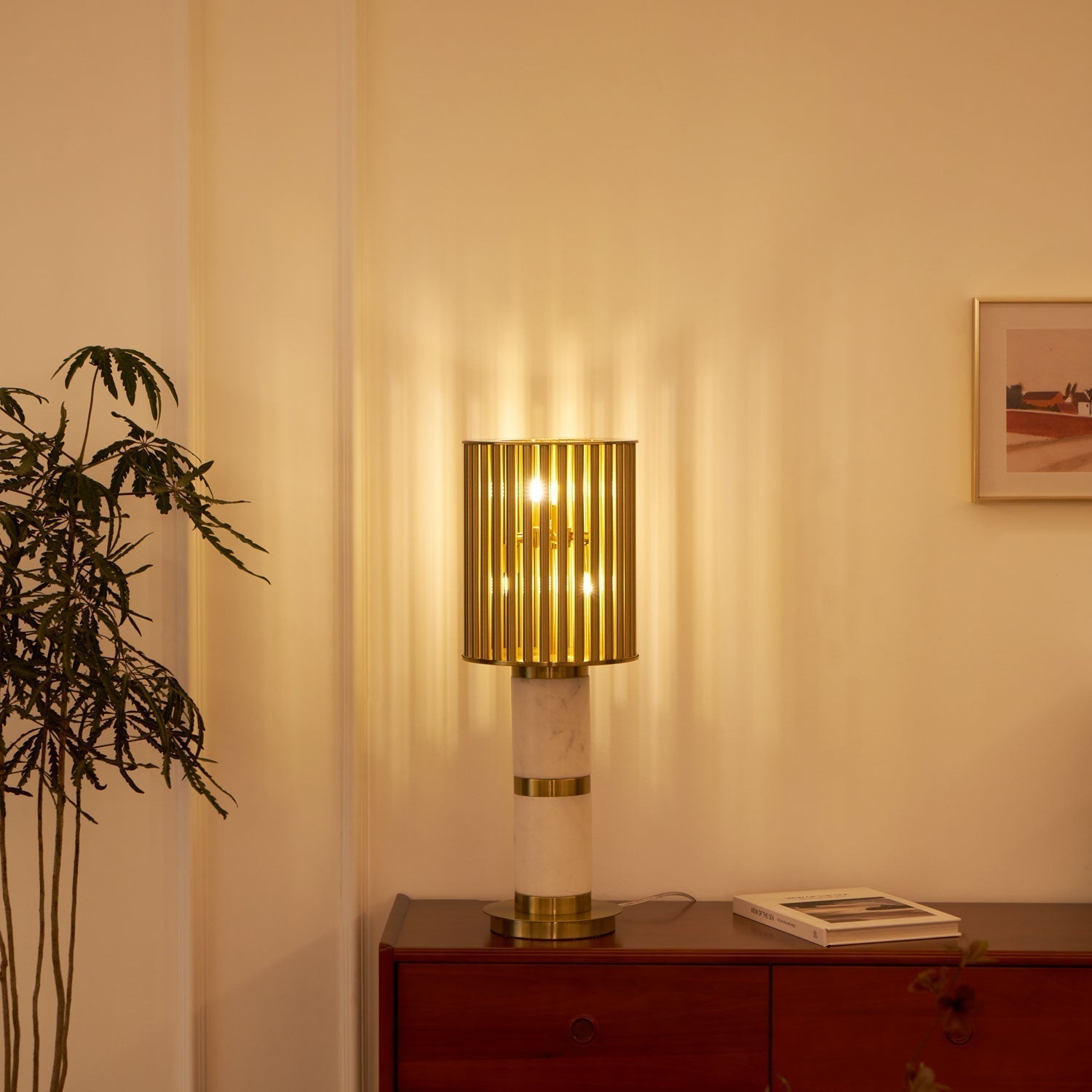 Elios Gilded Cage Table Lamp
