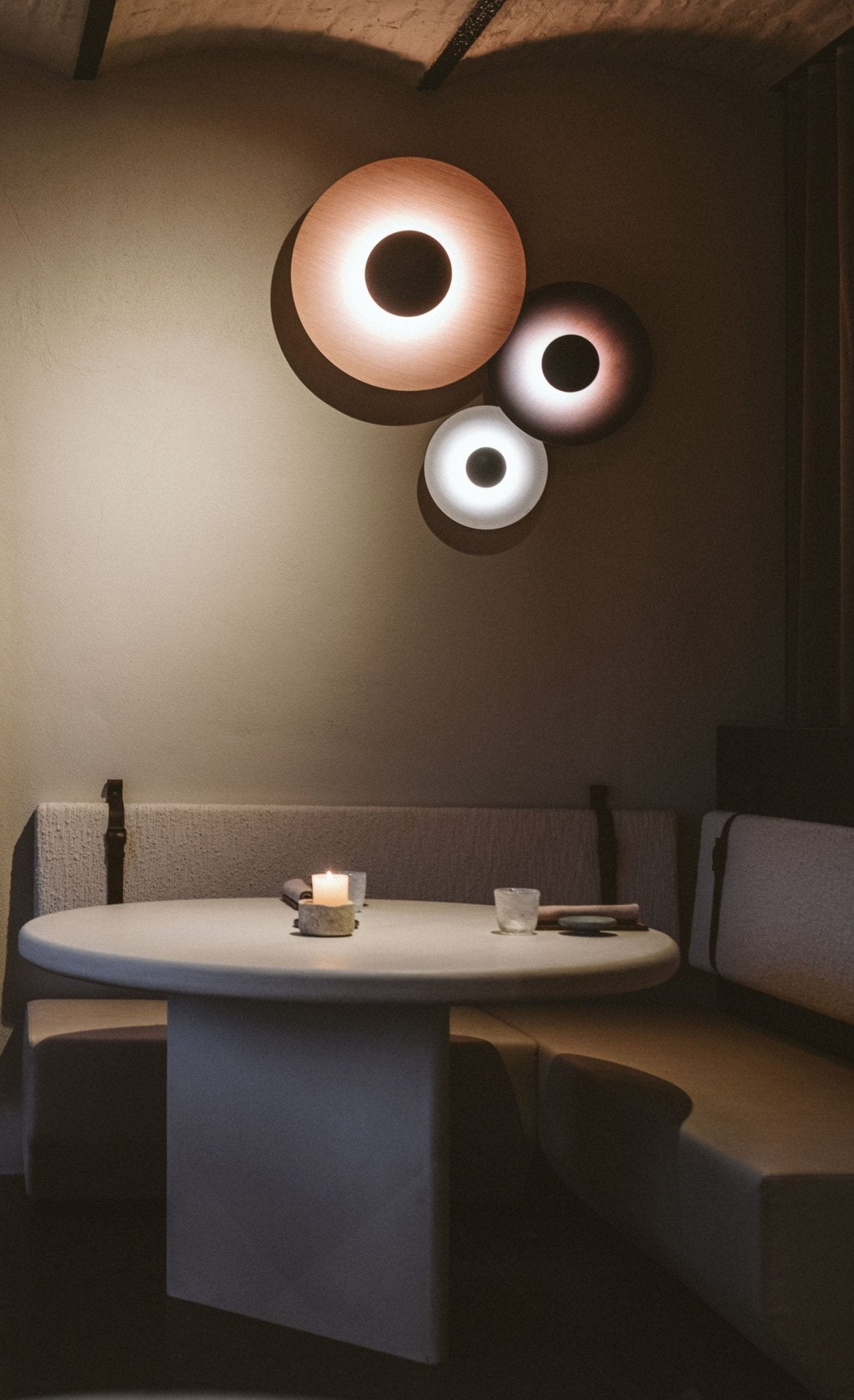 Ginger Modern Minimalist Round Wall Lamp