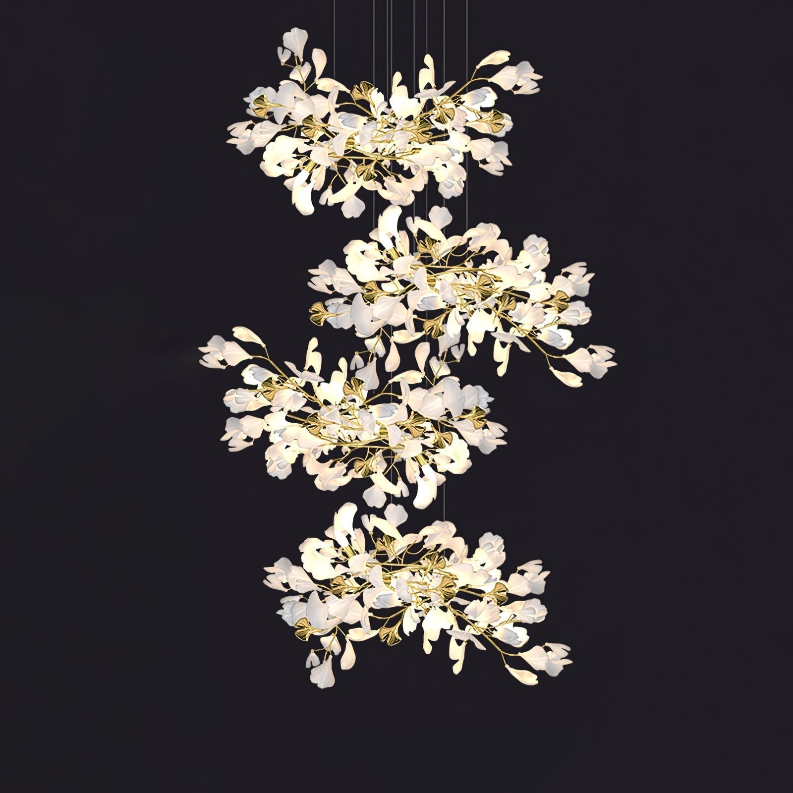 Eurzoris Gingko Leaf Chandelier
