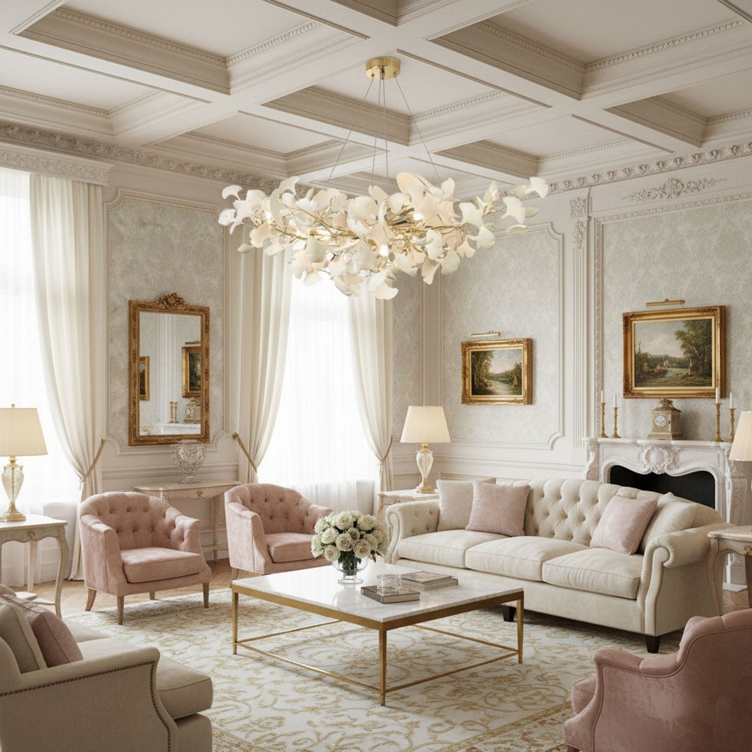 Fioraford Bloom Gingko Chandelier