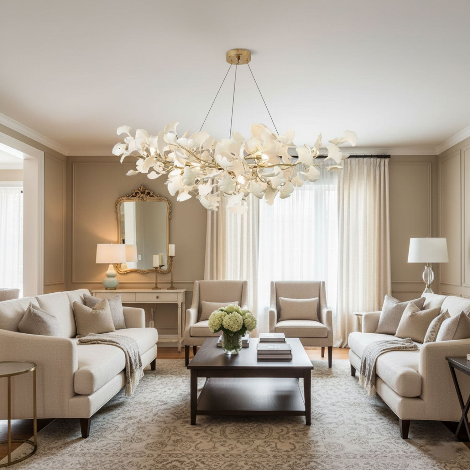 Fioraford Bloom Gingko Chandelier