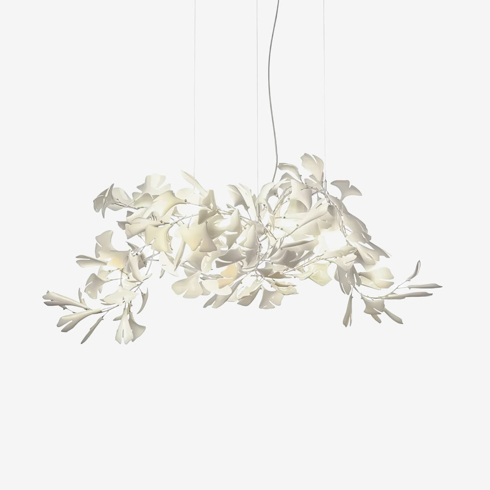 Ayla Chandelier Gingko Petal Ceramic