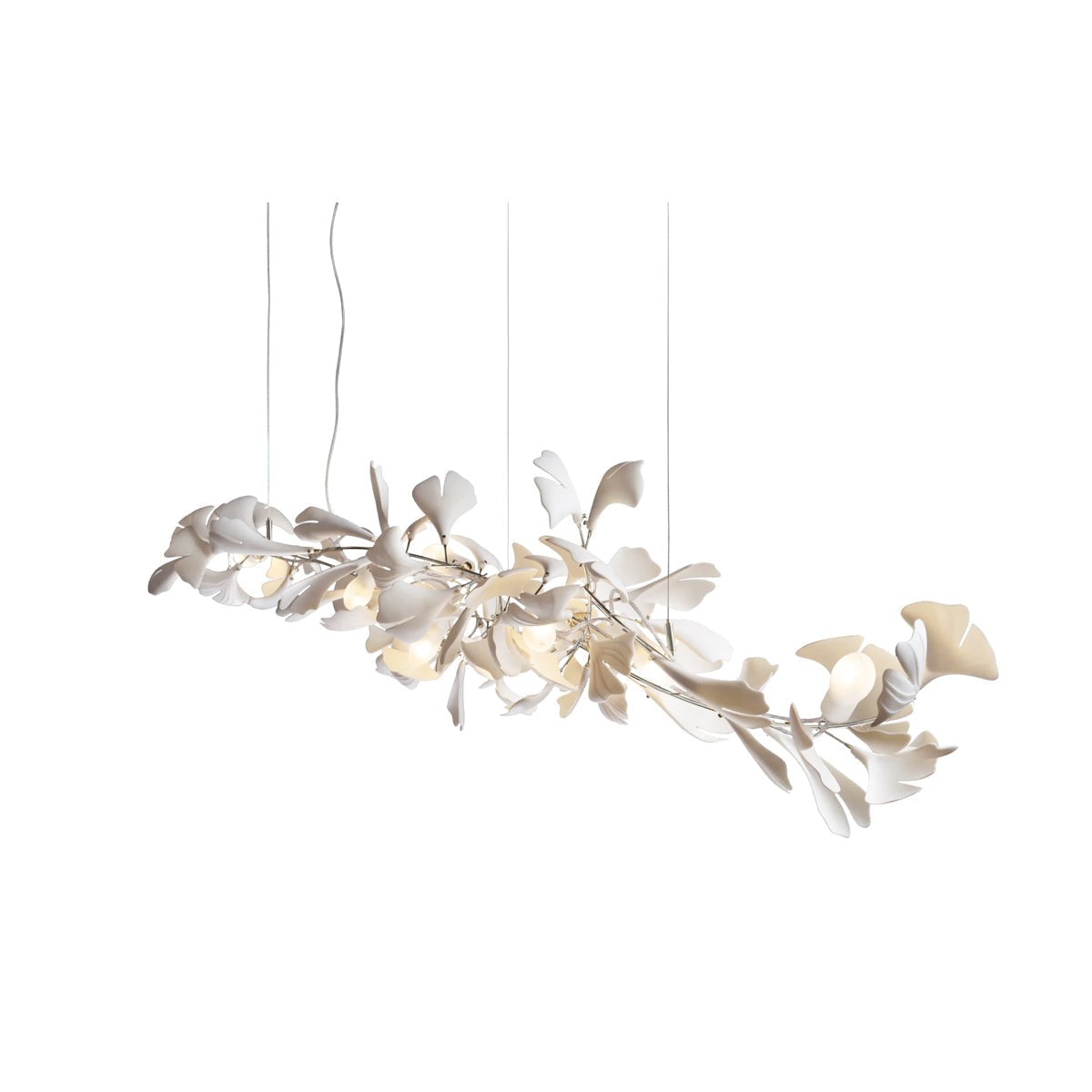 Ceroraine Chandelier Gingko A Porcelain LED Modern