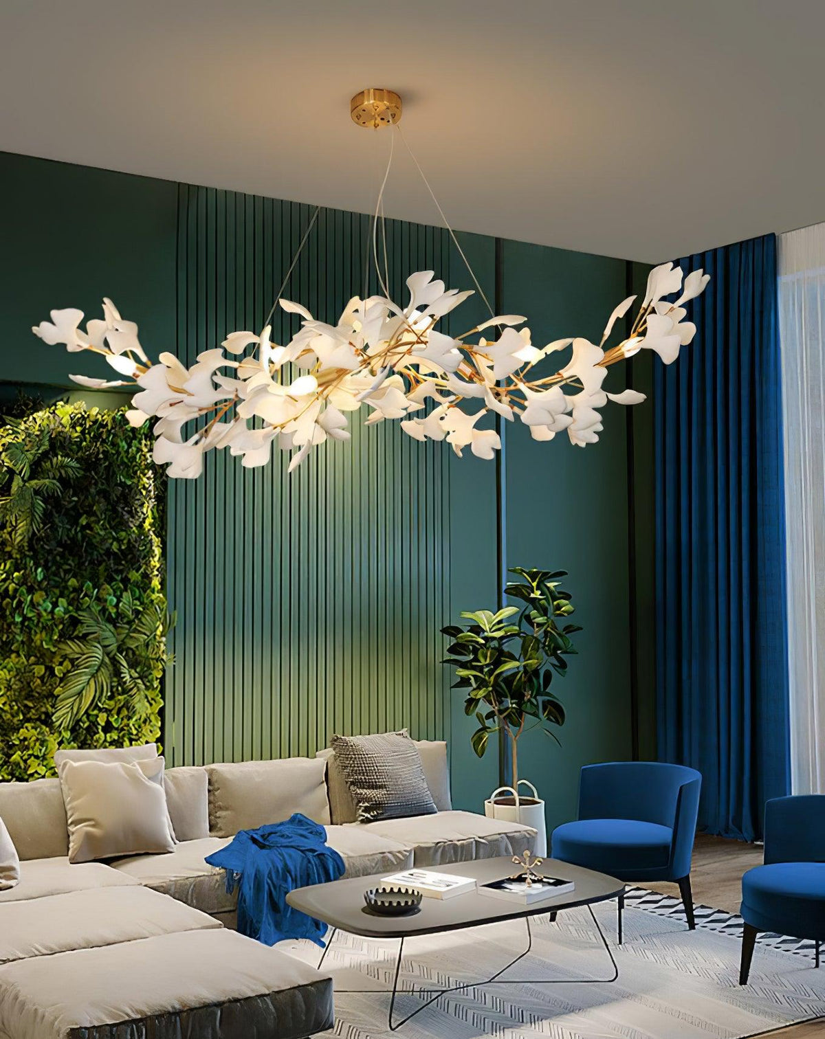 Vashayra Floral Capiz Shell Chandelier