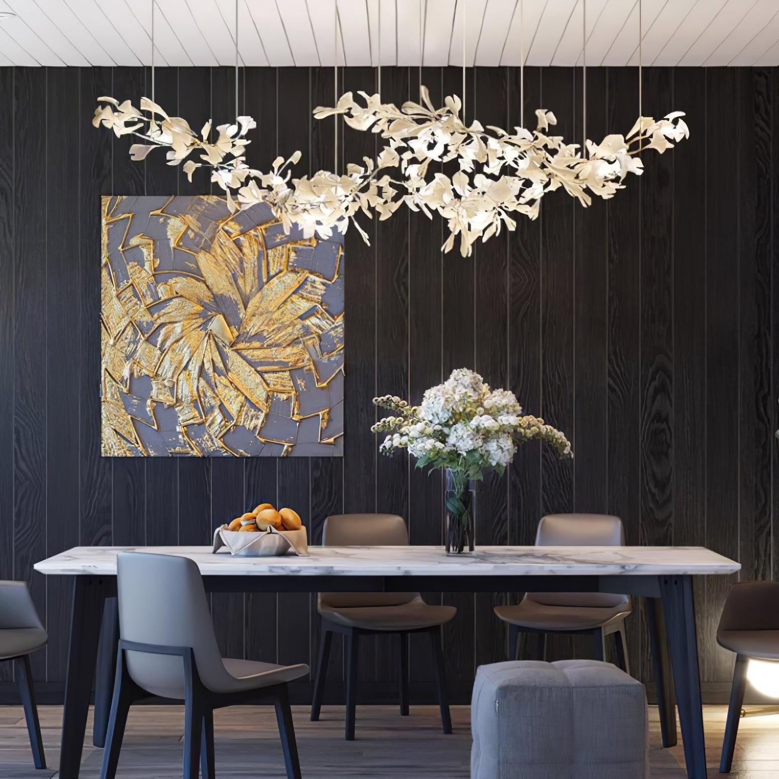 Elorus Double Layer Combination Gingko Chandelier