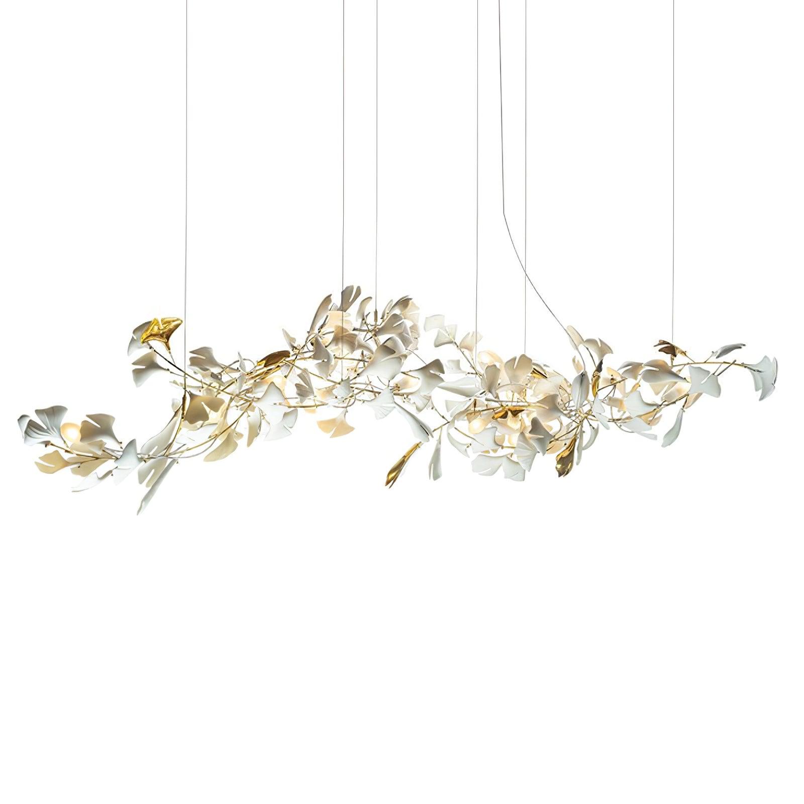 Viraaelle Leaves Combination Gingko Ceramics Chandeliers