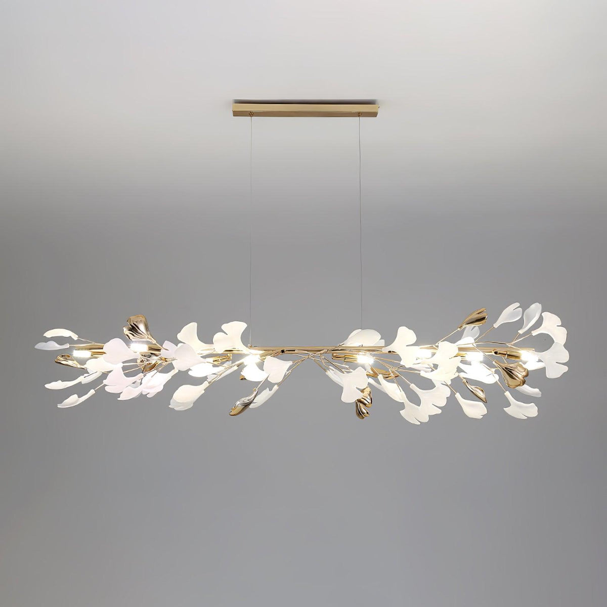Vixu Postmodern Luxury Gingko Ceramics Chandelier