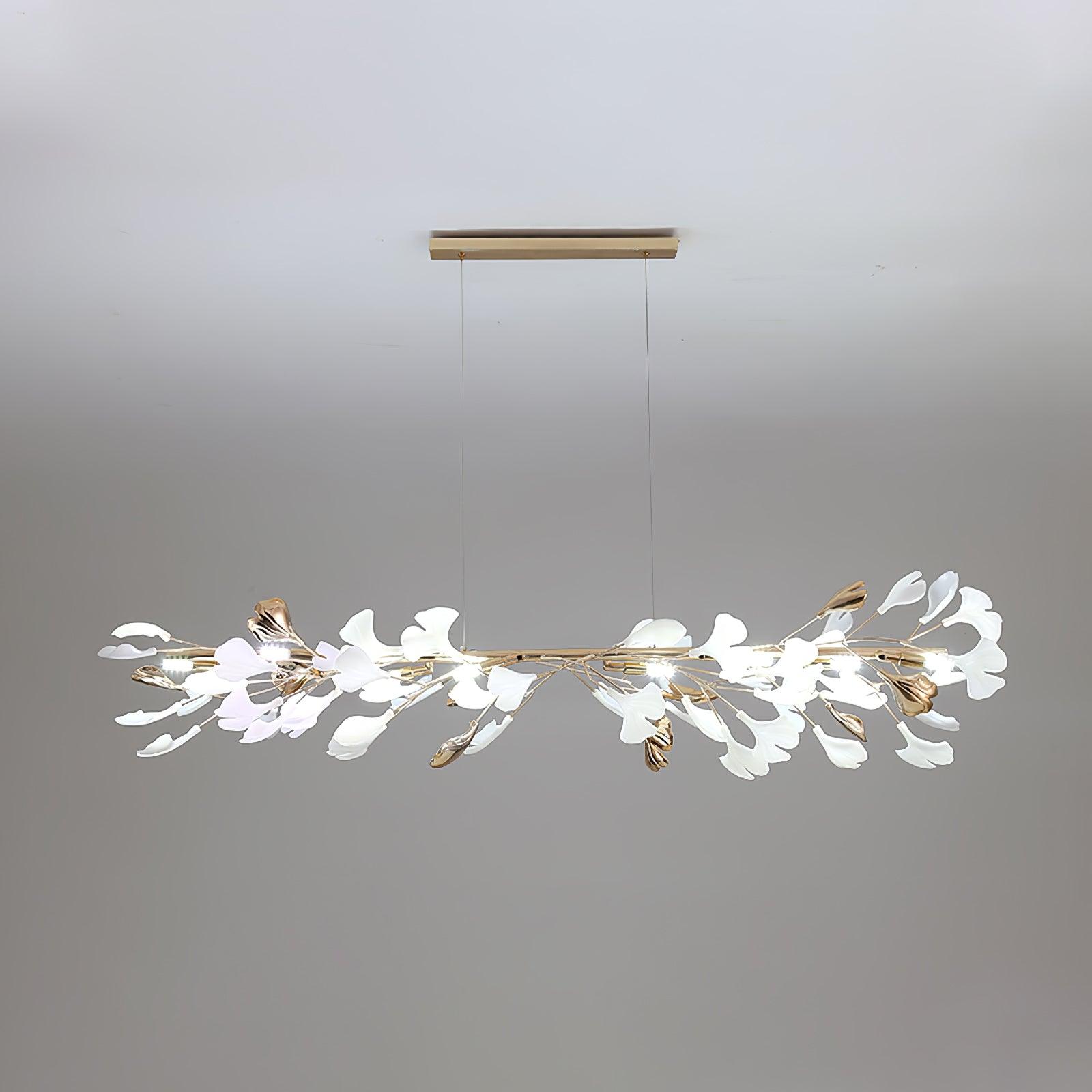 Vixu Postmodern Luxury Gingko Ceramics Chandelier