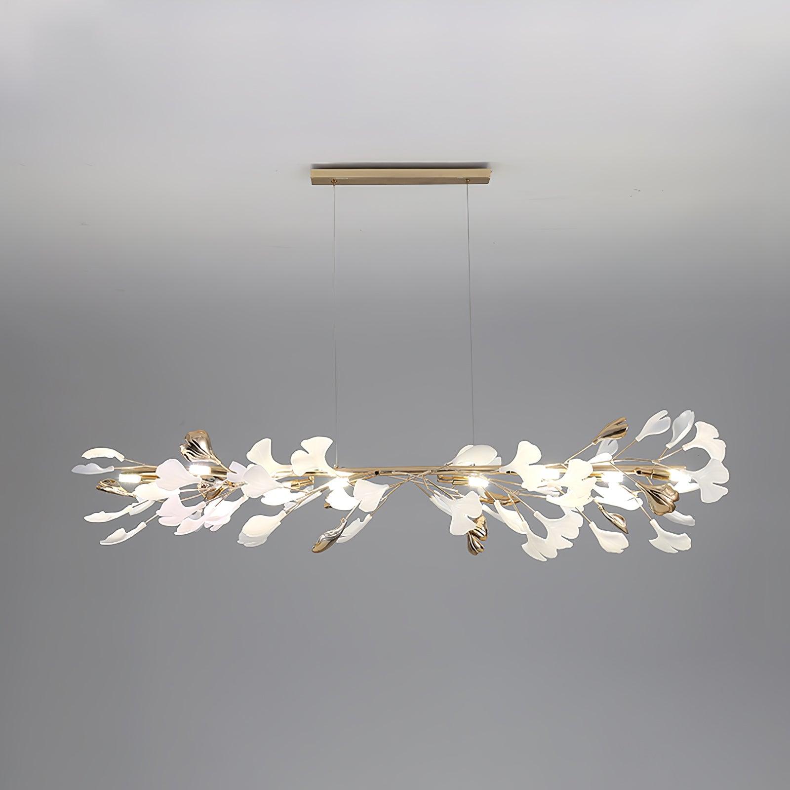 Vixu Postmodern Luxury Gingko Ceramics Chandelier
