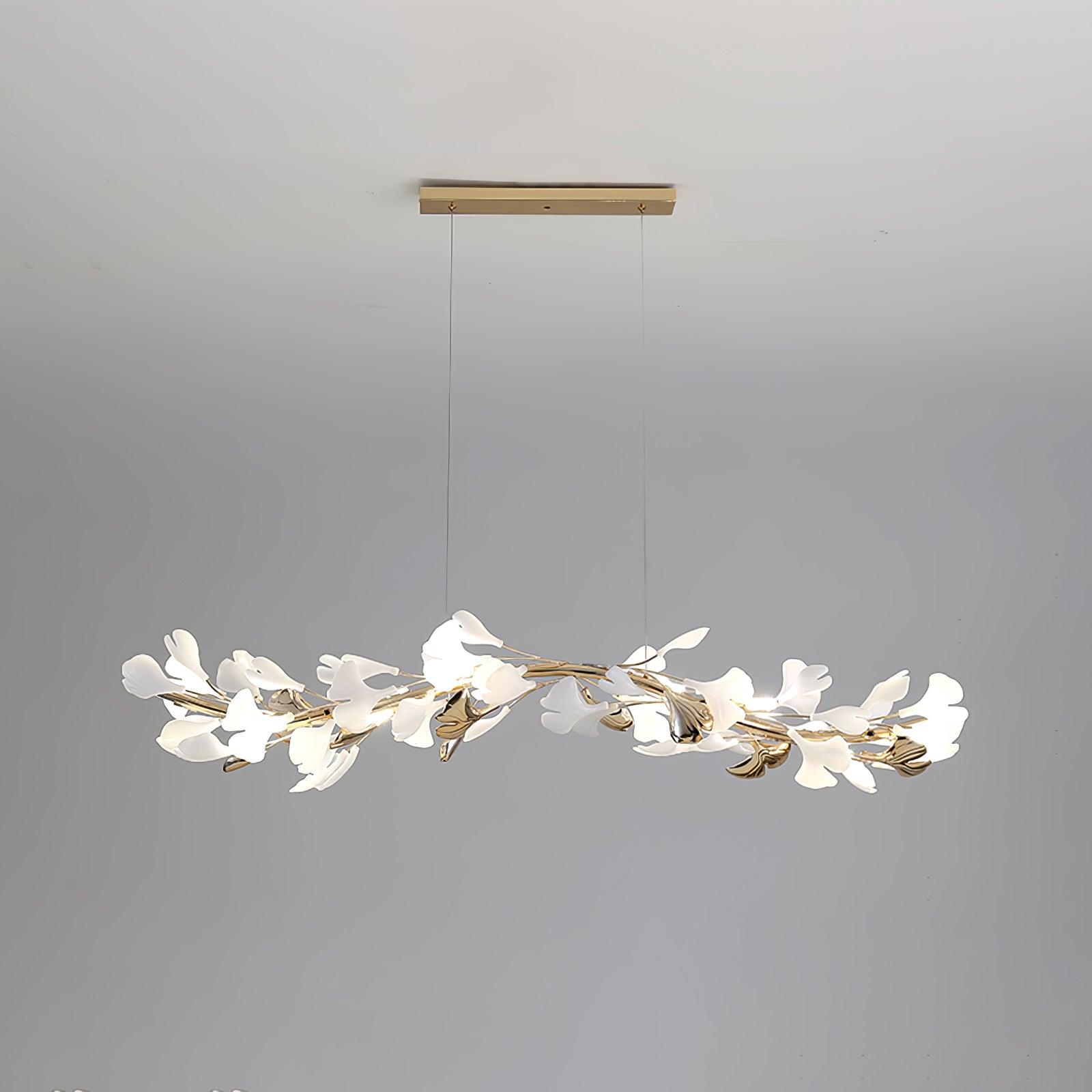 Vixu Postmodern Luxury Gingko Ceramics Chandelier