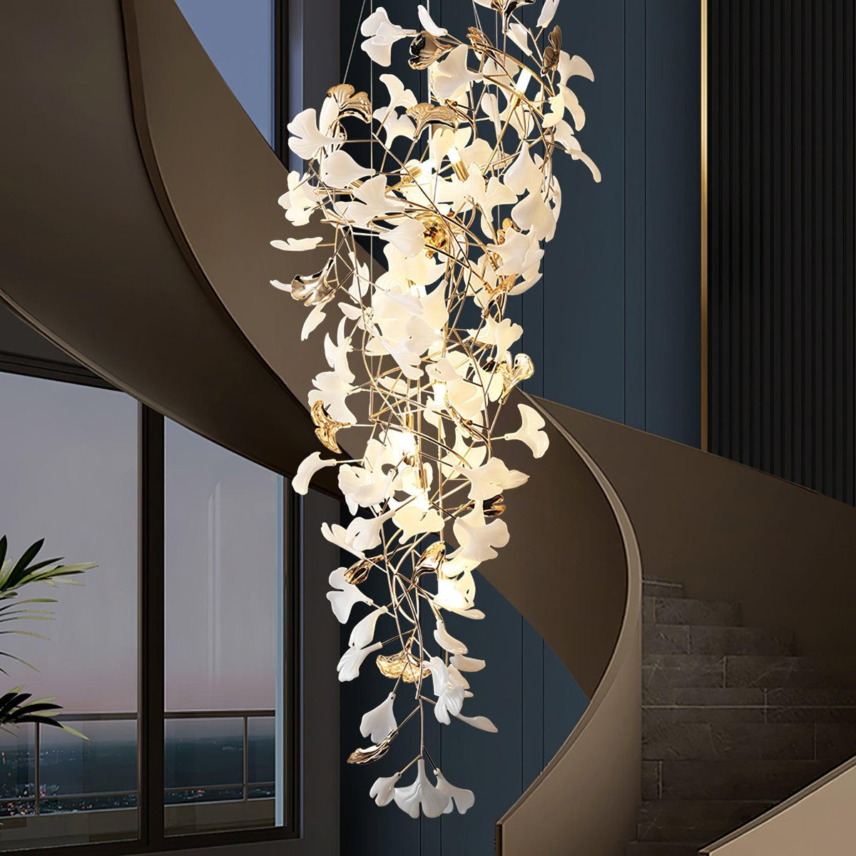 Claire Luxury Gingko Chandelier