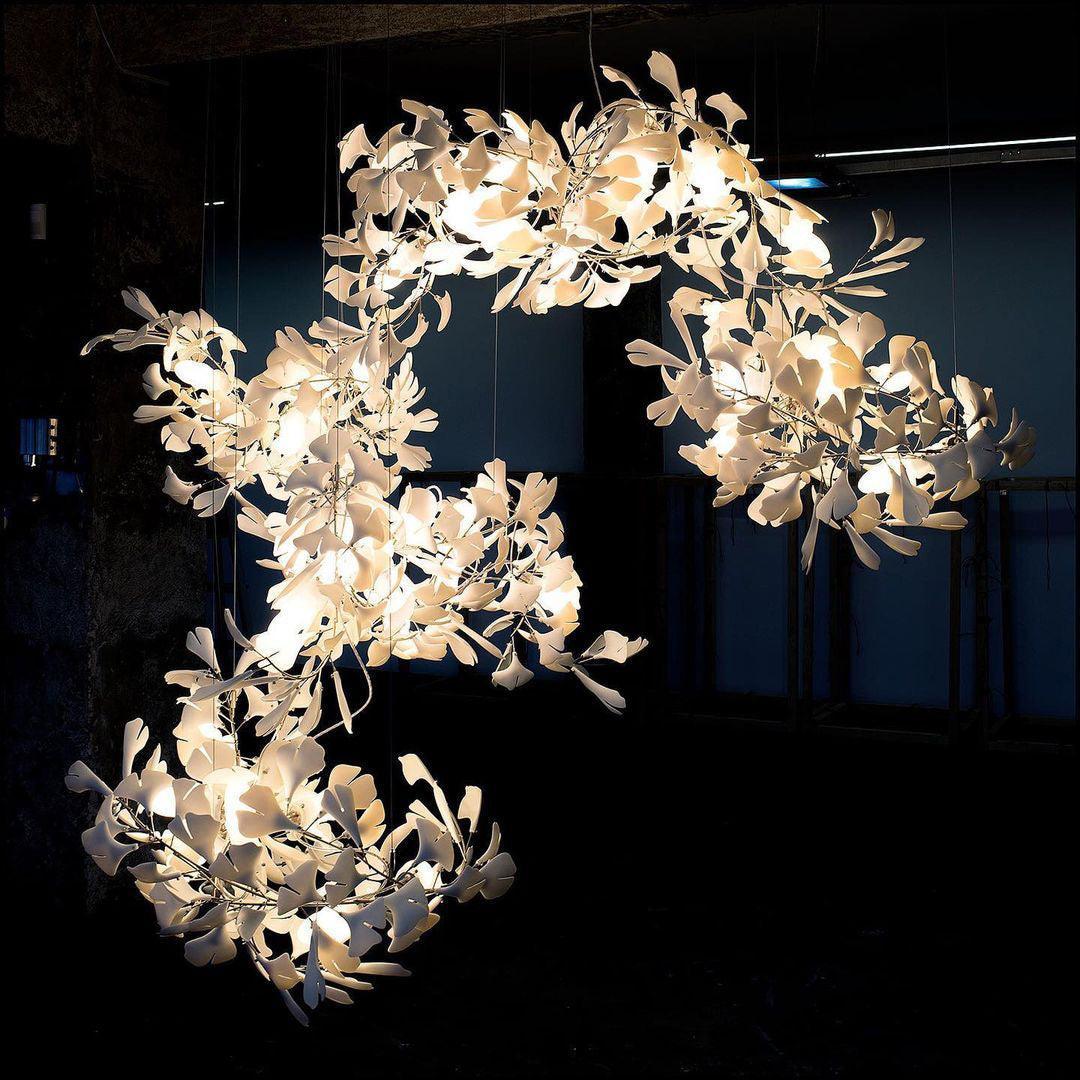 Cerivissa Gingko Ceramic Combination Chandelier