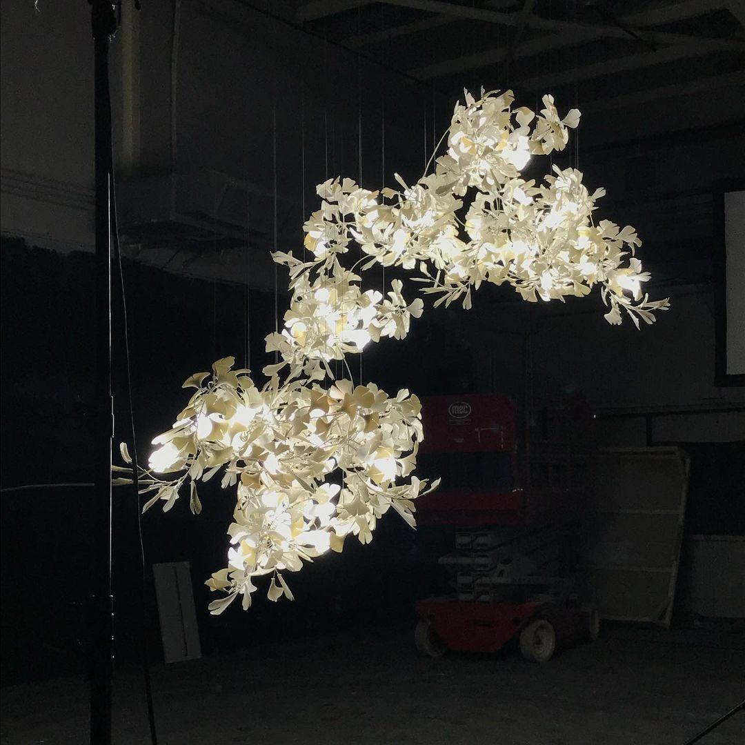 Cerivissa Gingko Ceramic Combination Chandelier