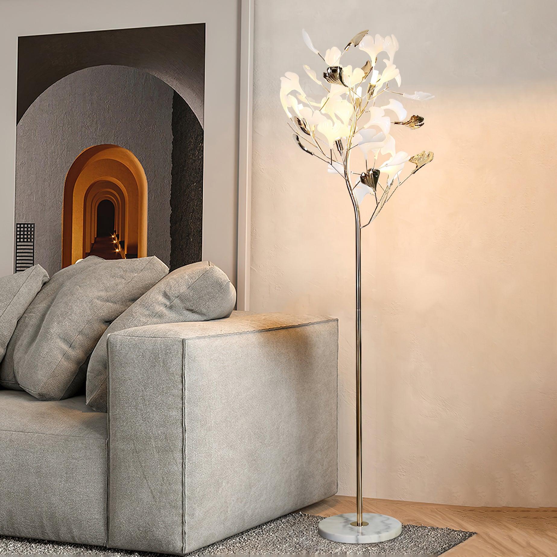 Anoren Luxury Floral Floor Lamp