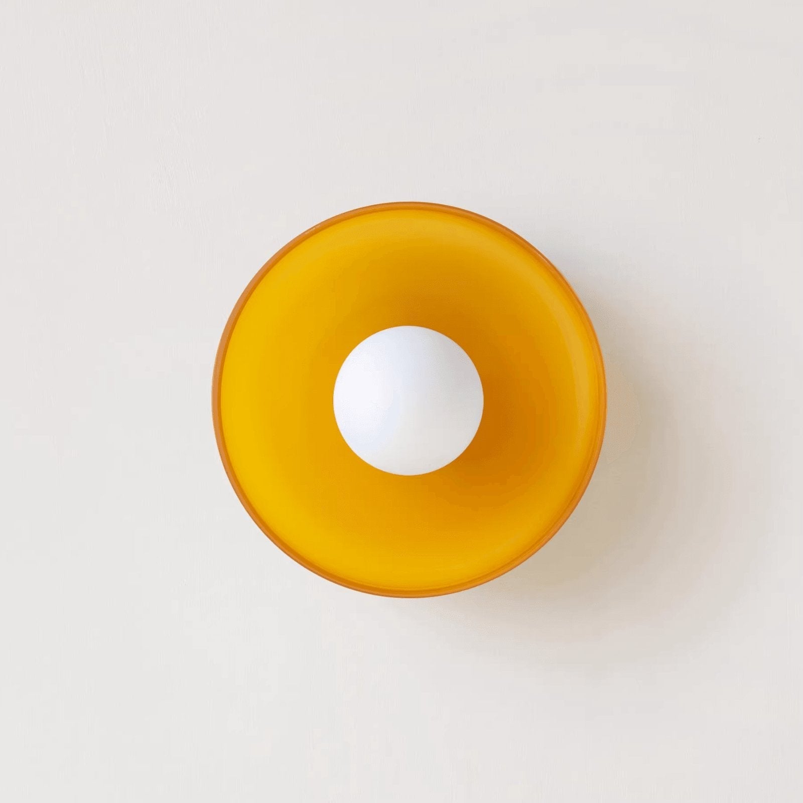 Solara Ceiling Lamp Orange Ring Playful Sculptural - Neutral Decor