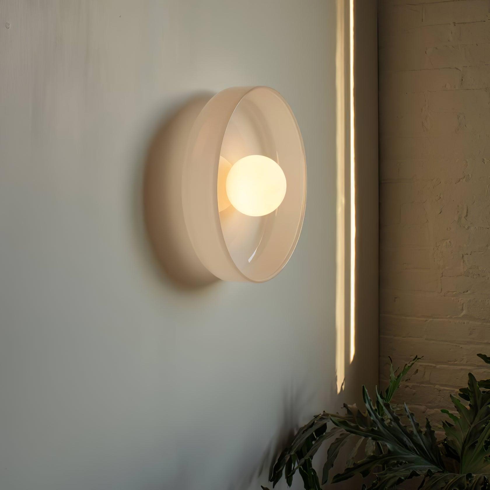 Solara Ceiling Lamp Orange Ring Playful Sculptural - Neutral Decor