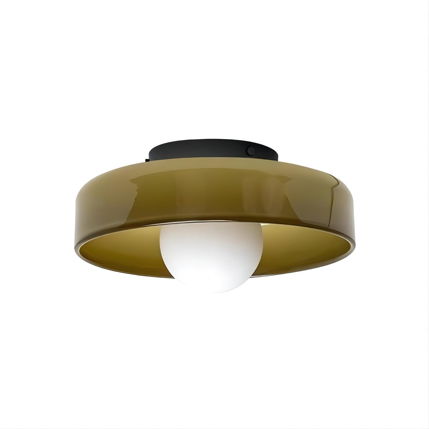Solara Ceiling Lamp Orange Ring Playful Sculptural - Neutral Decor