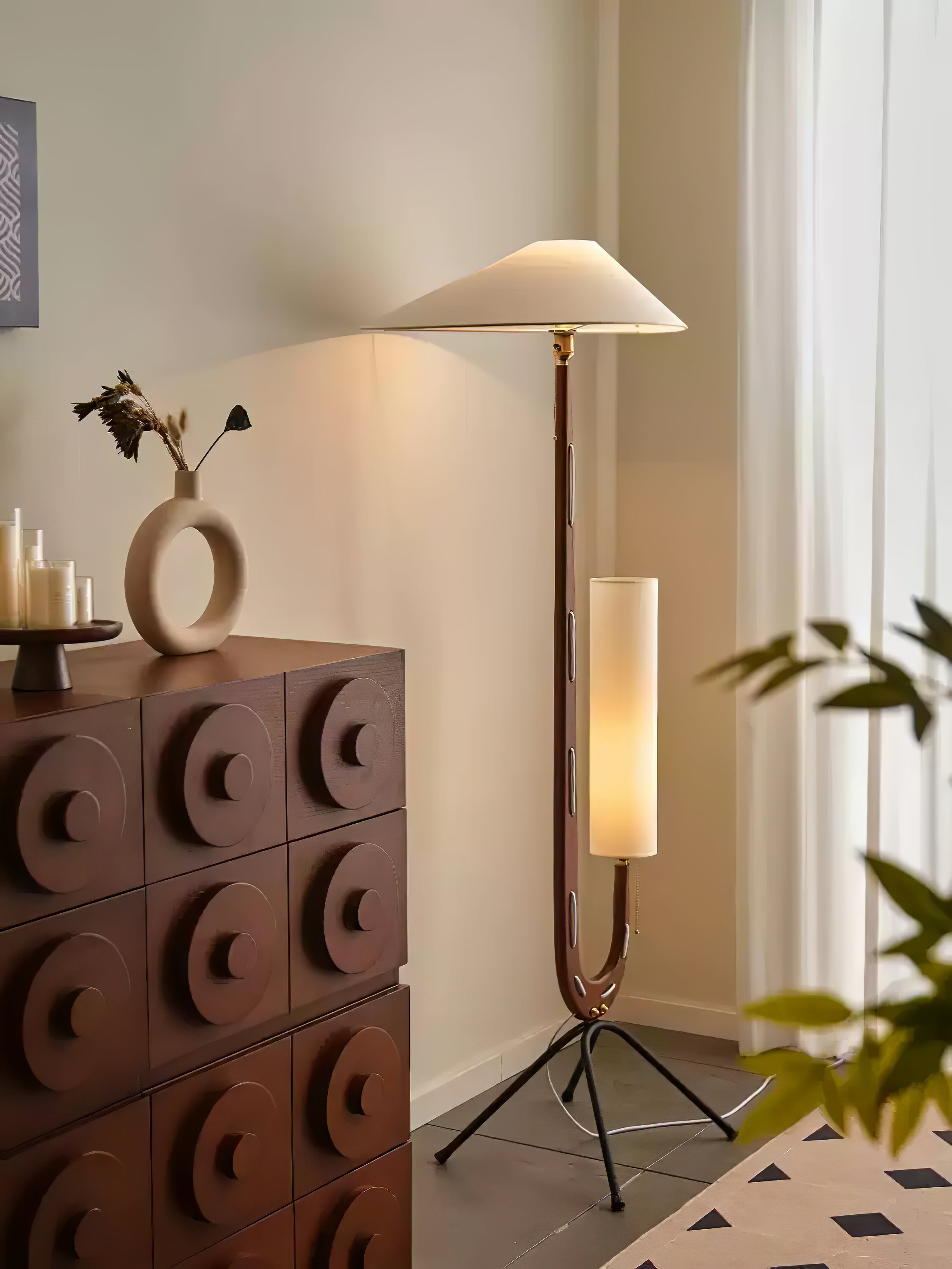 Novael Fabric Scandinavian Floor Lamp