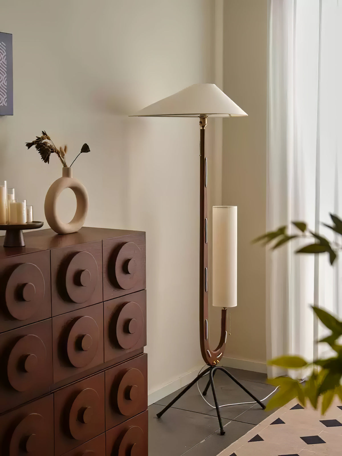 Novael Fabric Scandinavian Floor Lamp