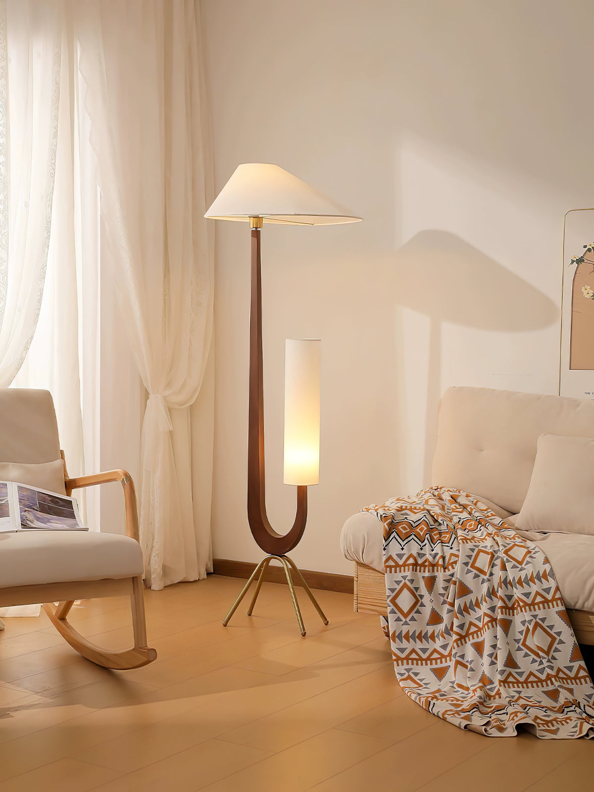 Novael Fabric Scandinavian Floor Lamp