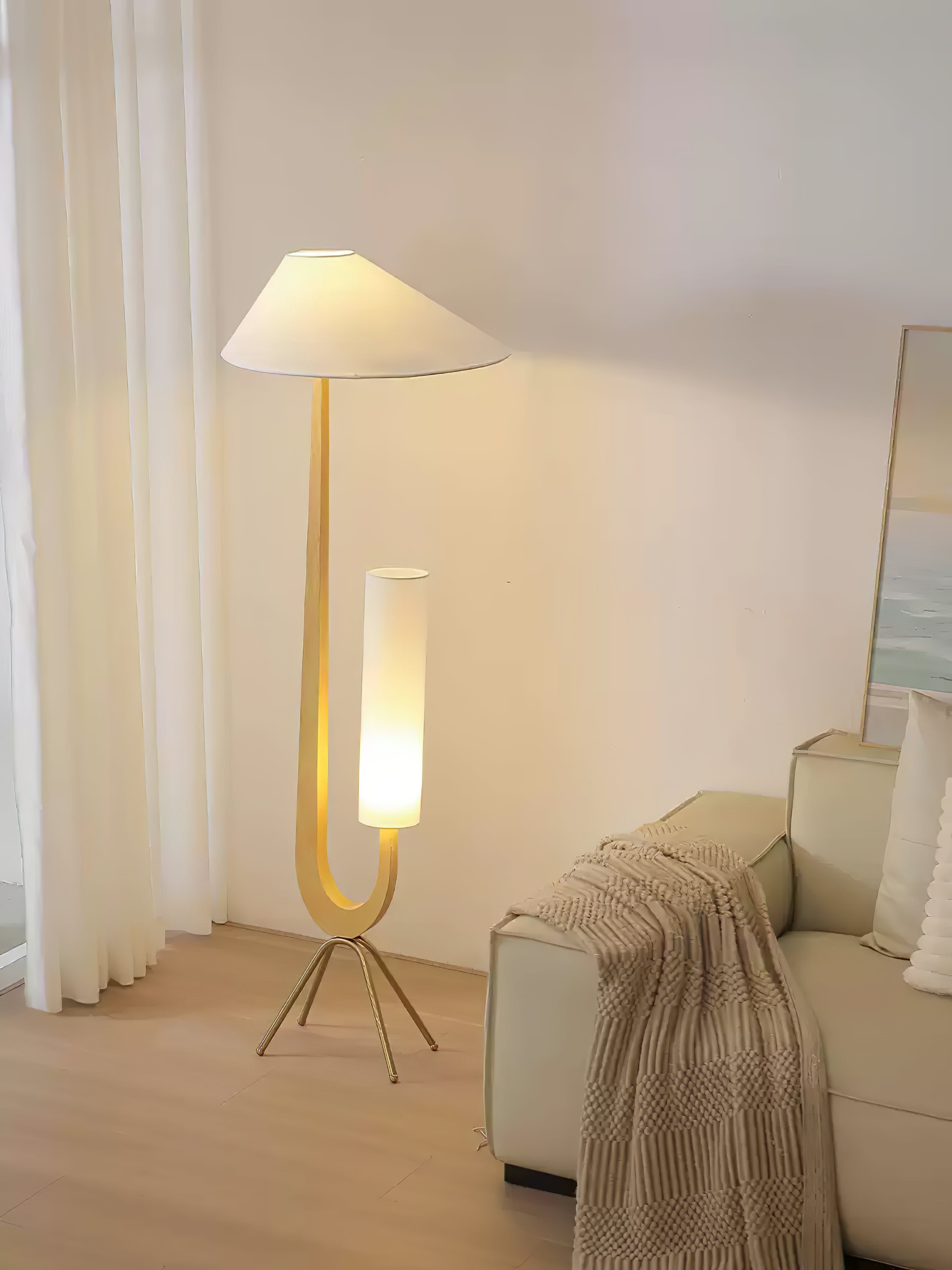 Novael Fabric Scandinavian Floor Lamp