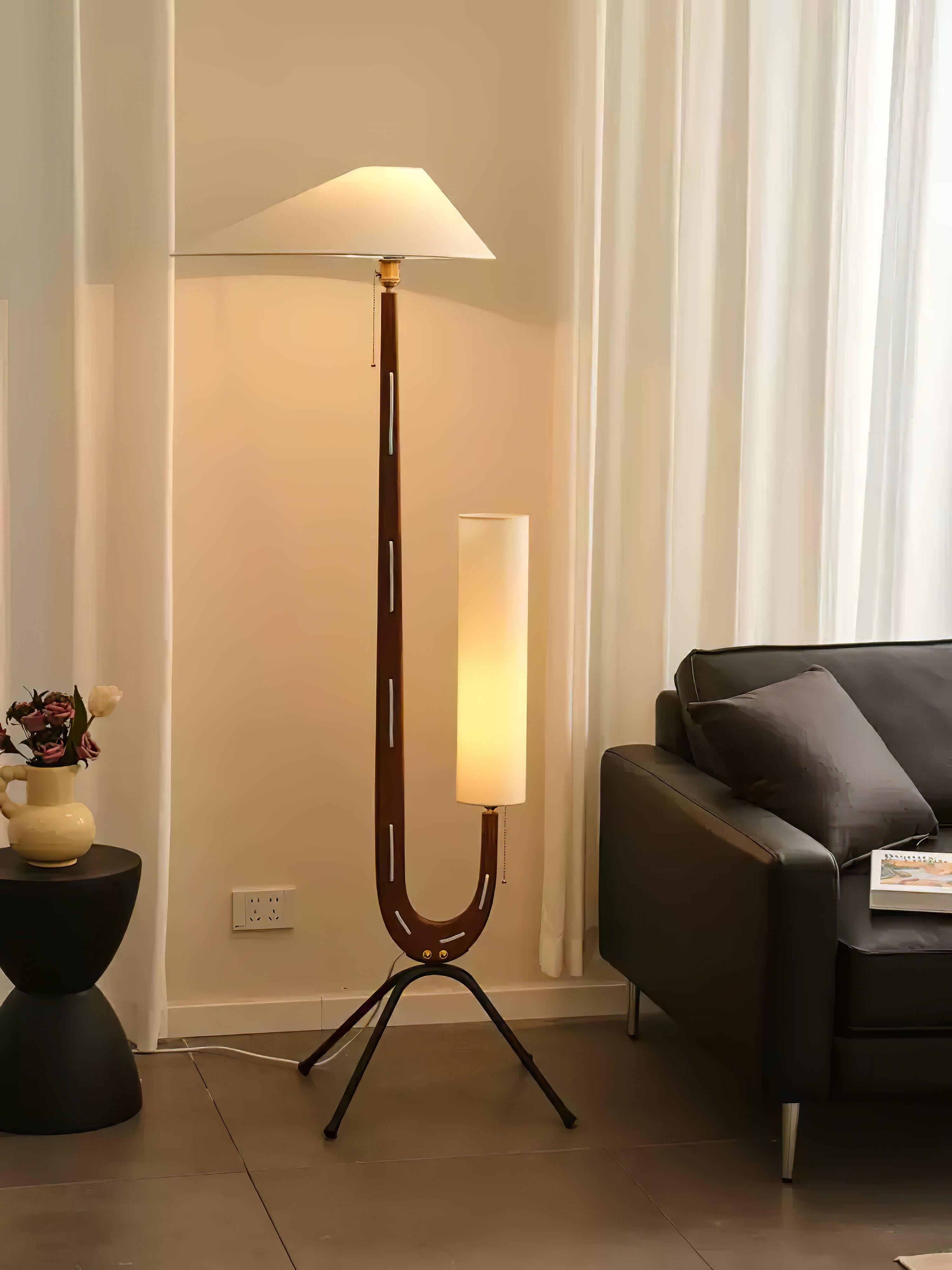 Novael Fabric Scandinavian Floor Lamp