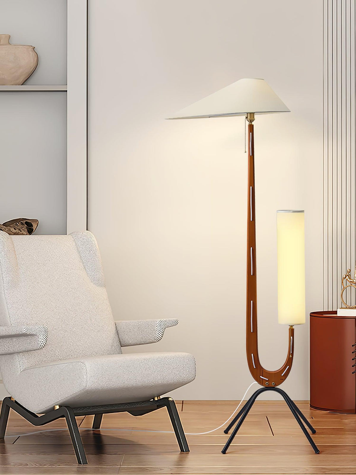 Novael Fabric Scandinavian Floor Lamp