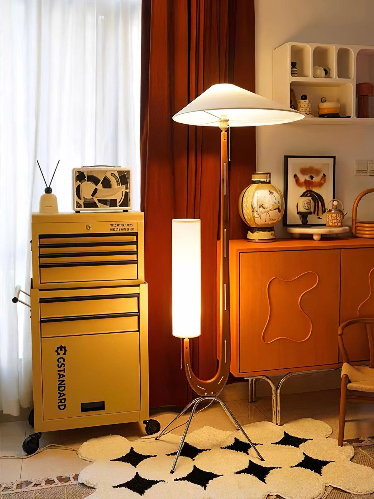Novael Fabric Scandinavian Floor Lamp