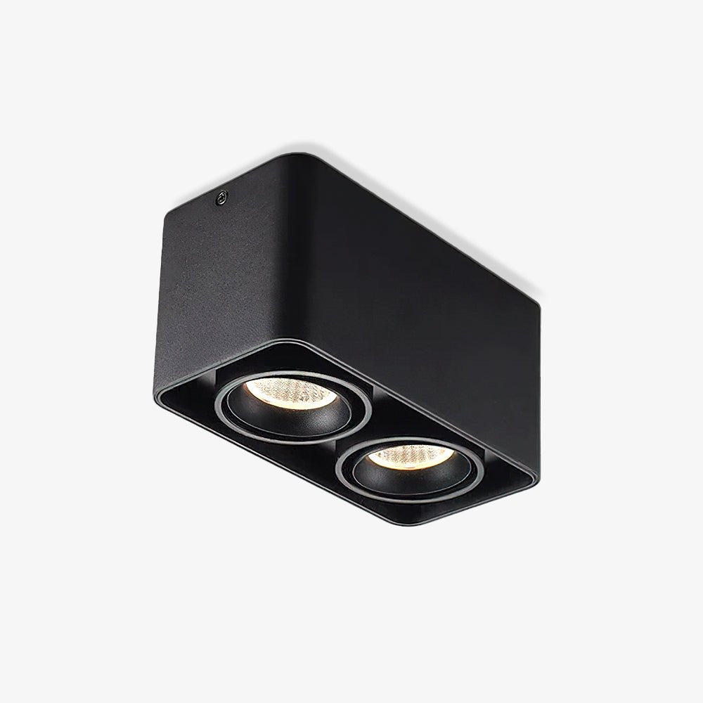 Solara Spotlight Surface Mount Twin LED Angular Minimalist - Neutral Decor