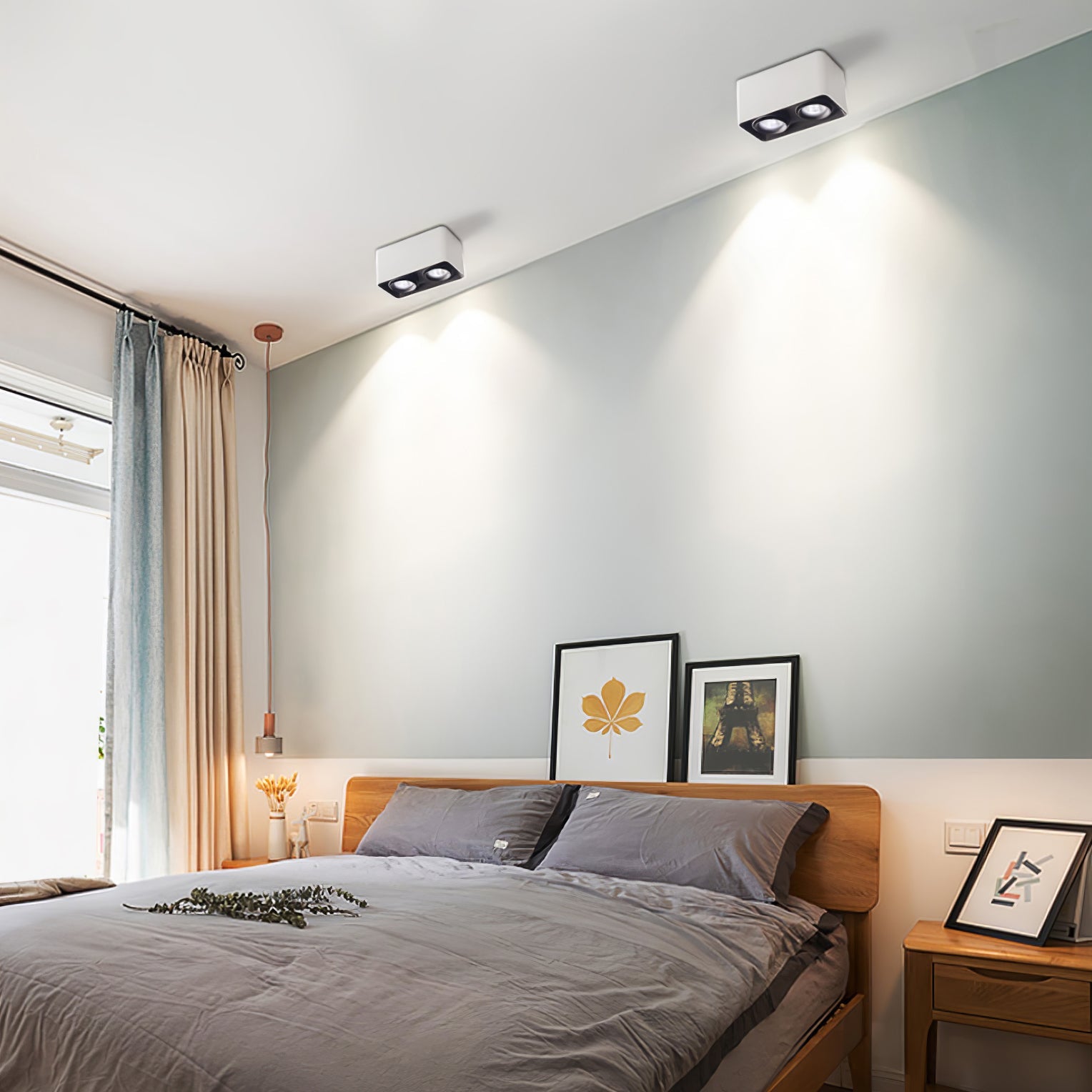 Thea Spotlight Surface Mount Twin LED Angular Minimalist