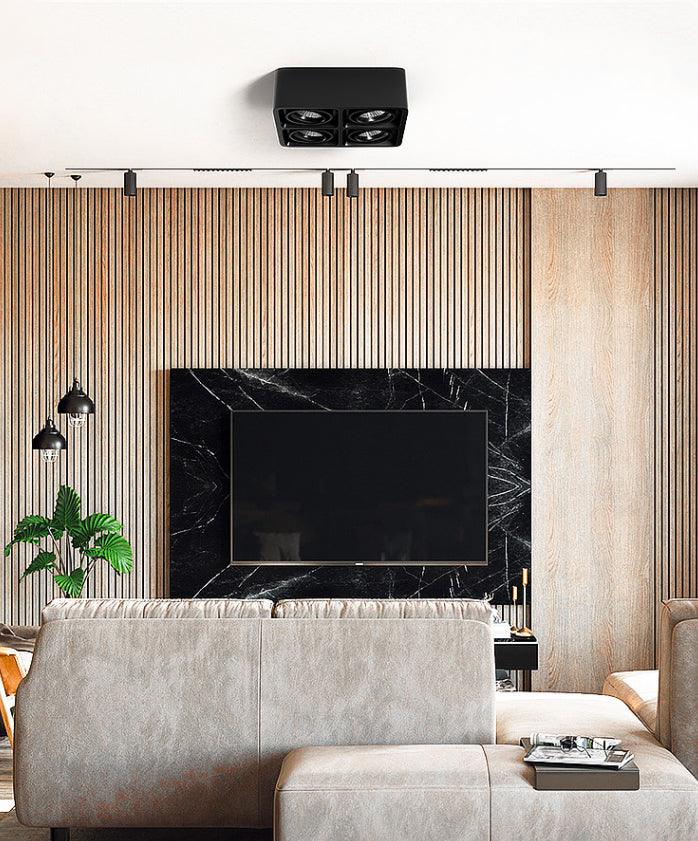 Thea Spotlight Surface Mount Twin LED Angular Minimalist