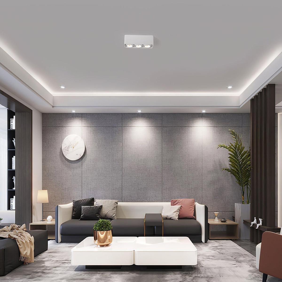 Thea Spotlight Surface Mount Twin LED Angular Minimalist