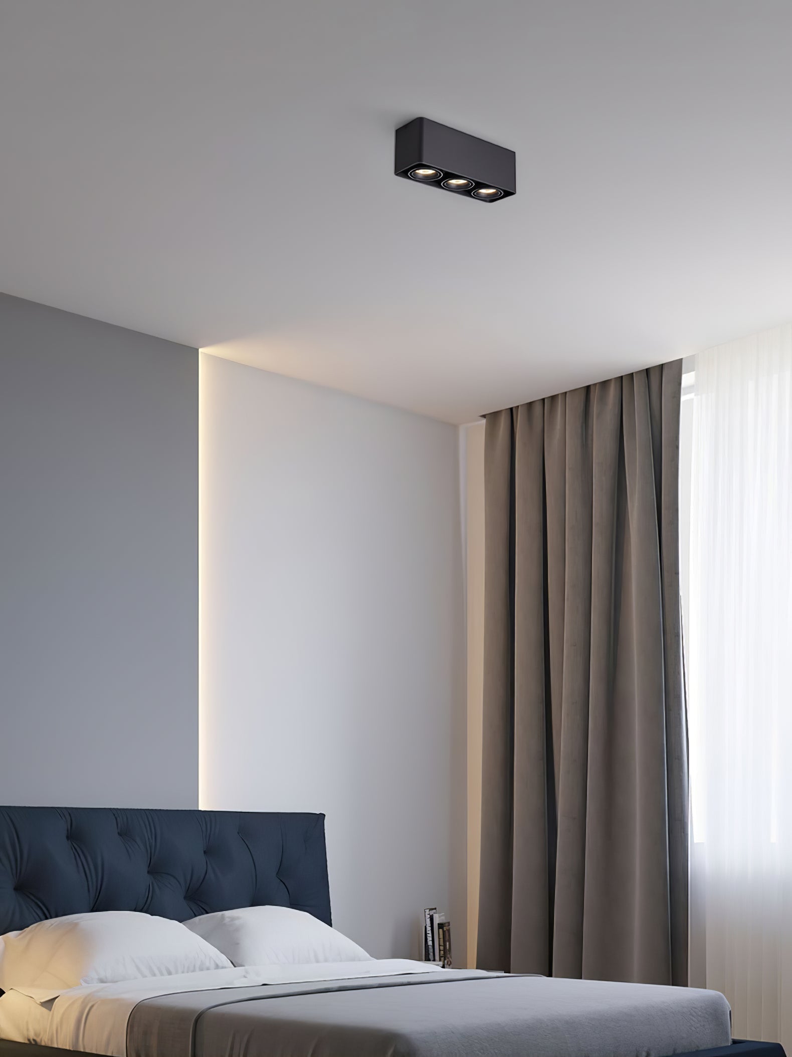 Thea Spotlight Surface Mount Twin LED Angular Minimalist