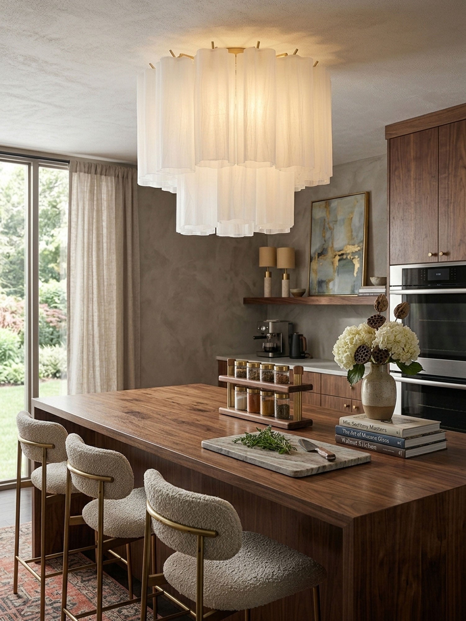 Orinwood Murano Tubes Flush Mount Ceiling Light