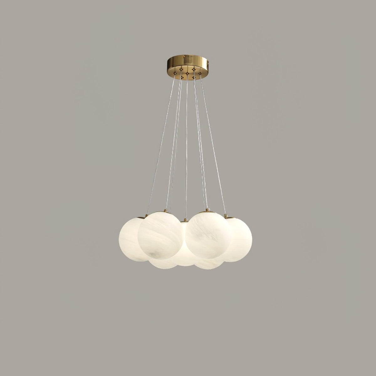 Celalissa Chandelier Glass Cluster Frosted Glass