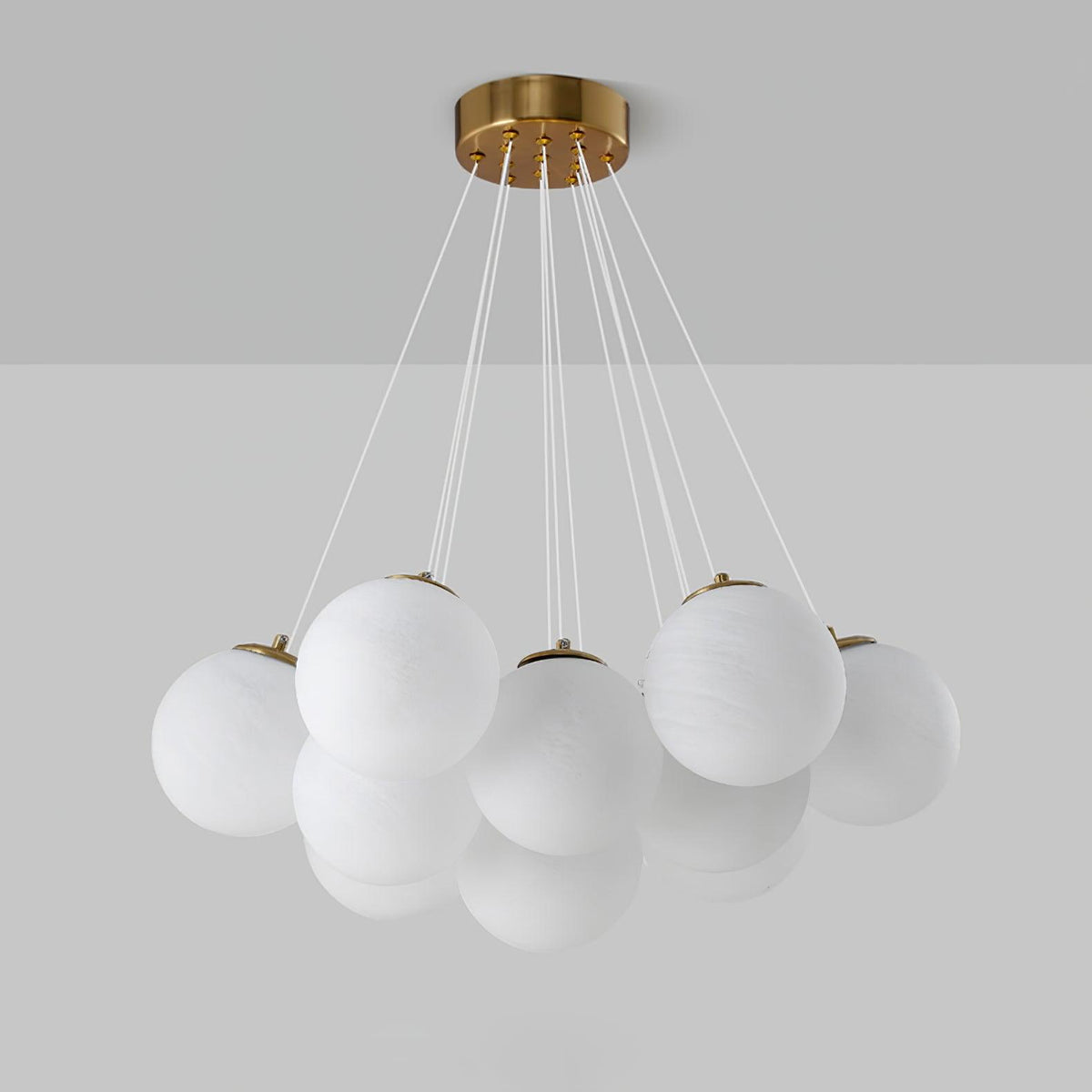 Celalissa Chandelier Glass Cluster Frosted Glass