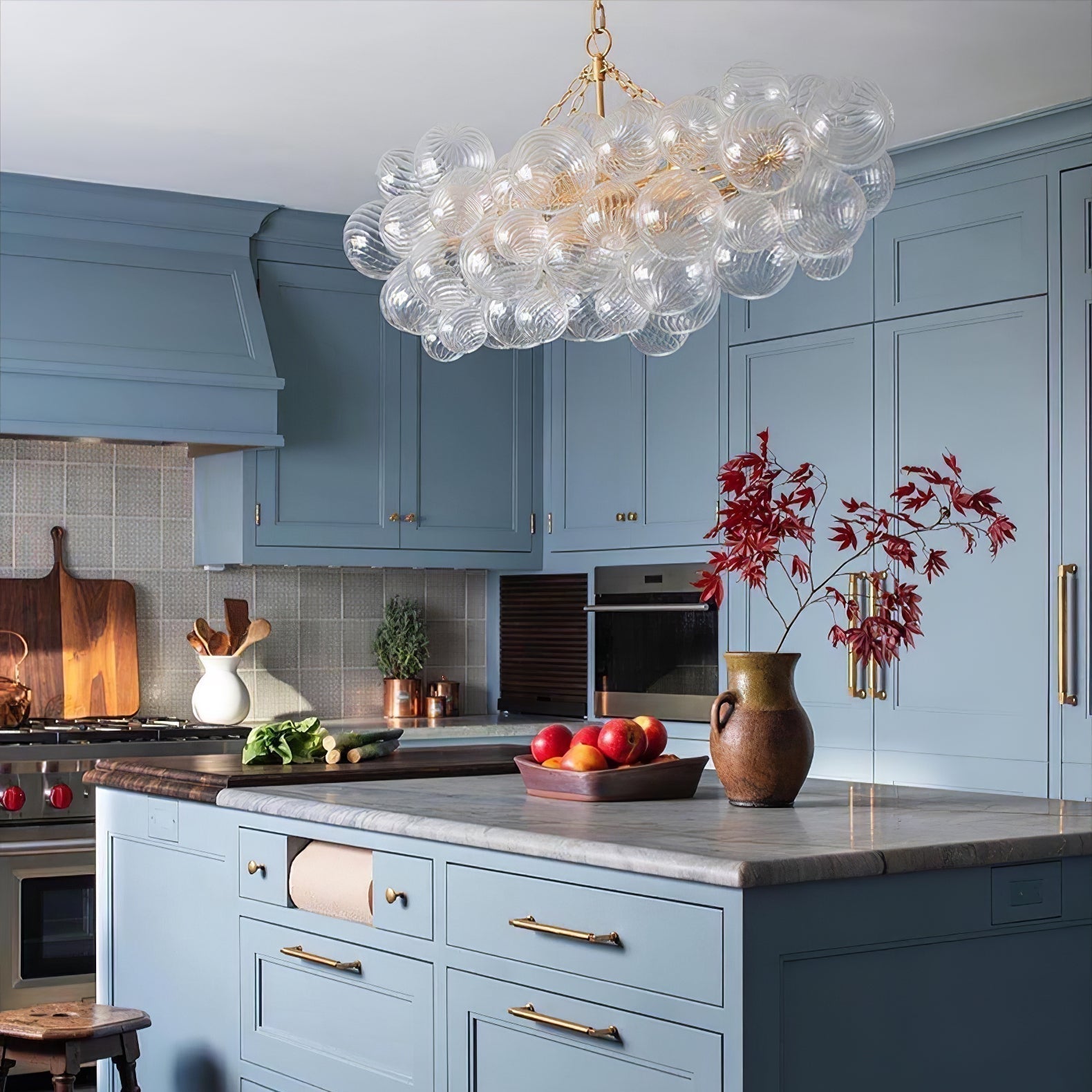 Aurora Chandelier Glass Ball Bubble Modern
