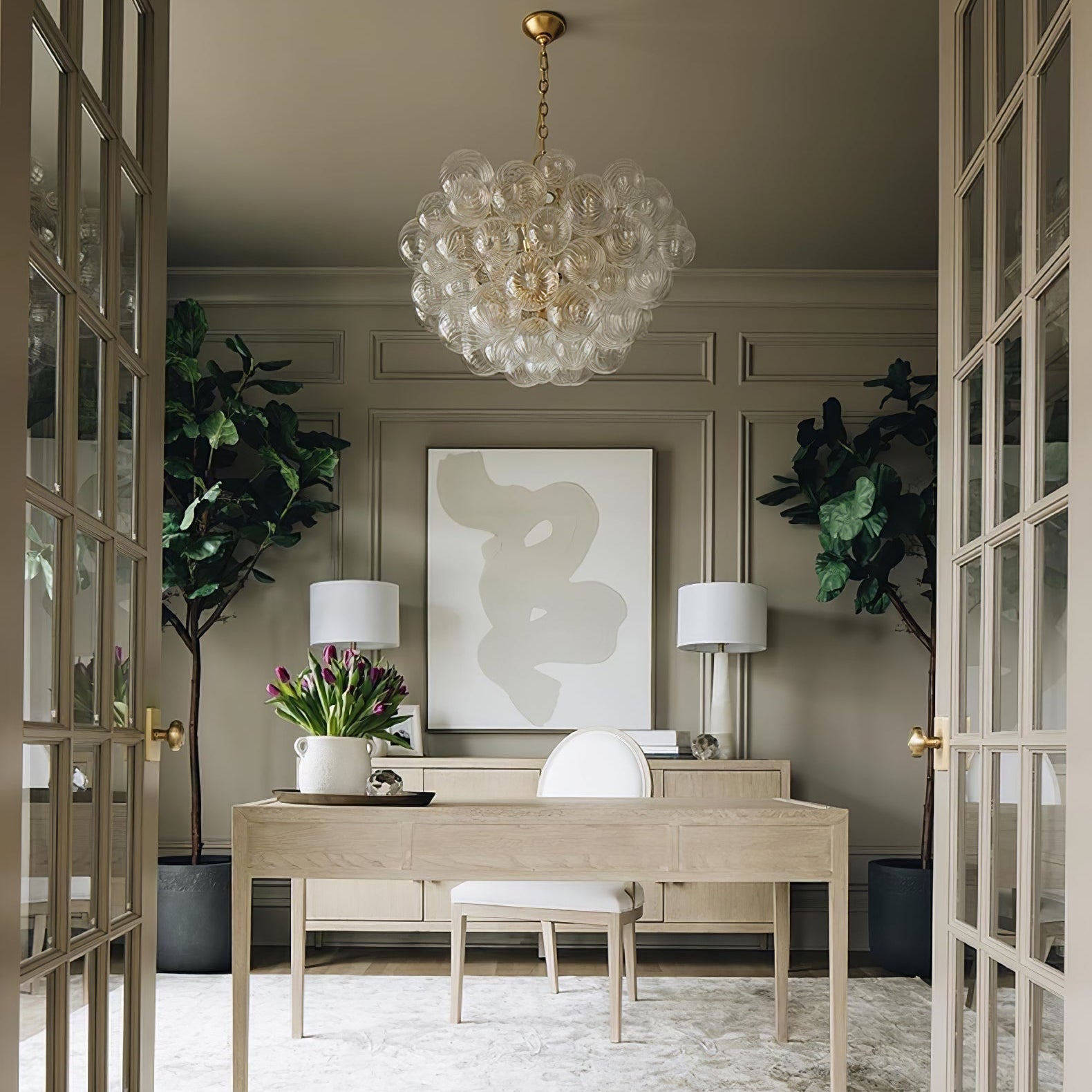 Aurora Chandelier Glass Ball Bubble Modern