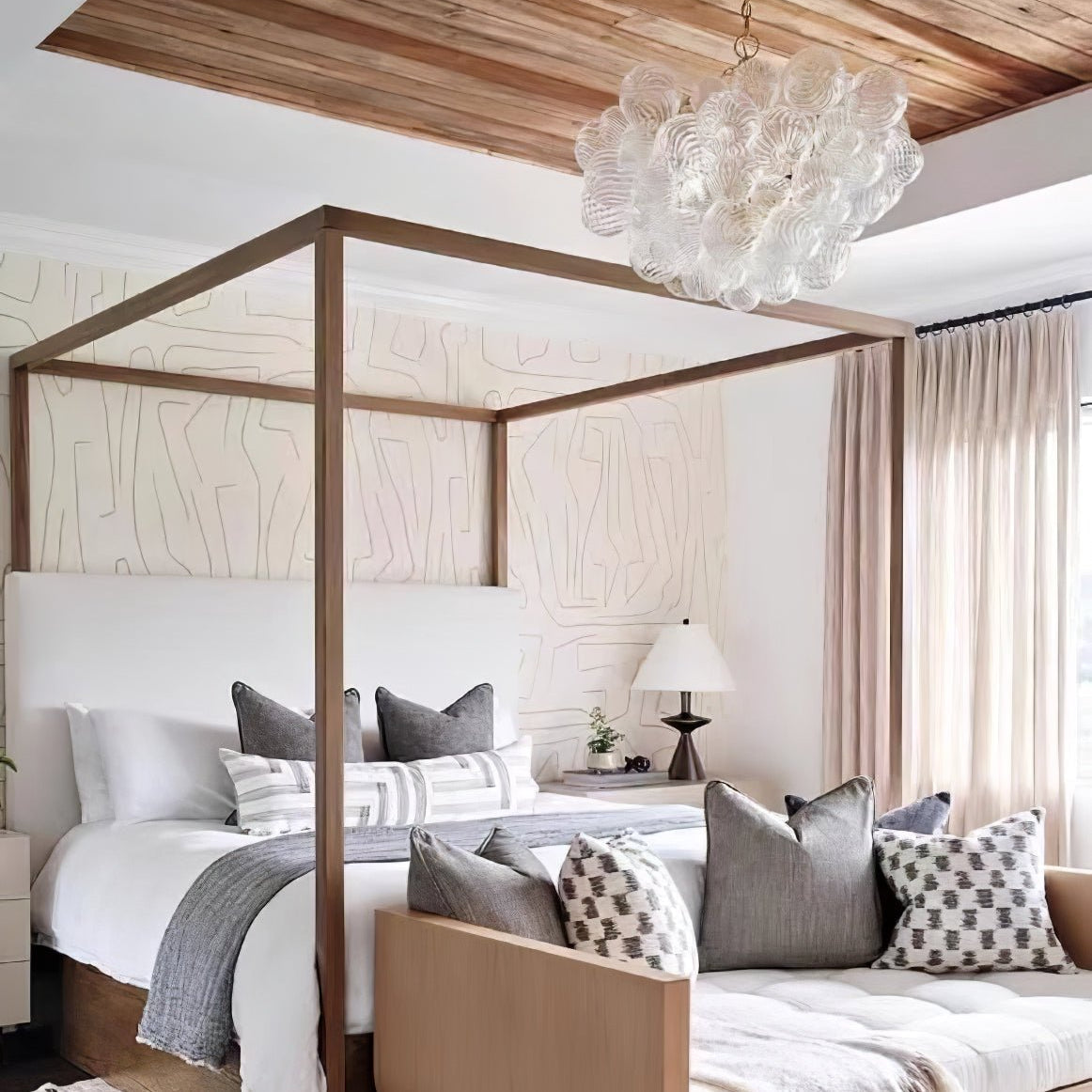 Aurora Chandelier Glass Ball Bubble Modern