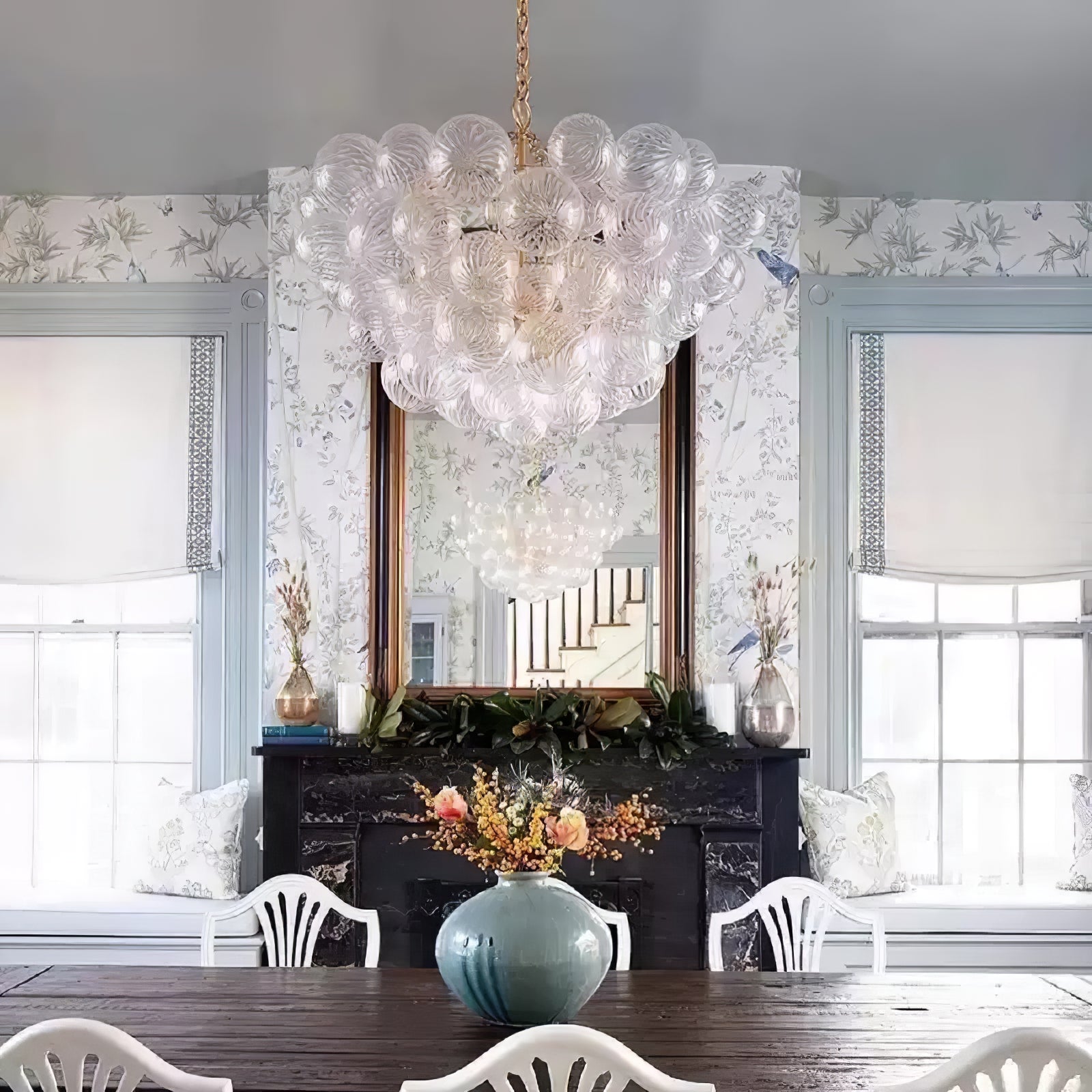 Aurora Chandelier Glass Ball Bubble Modern