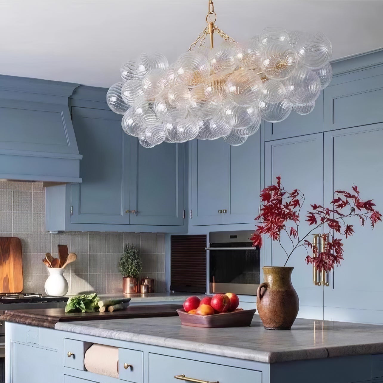 Aurora Chandelier Glass Ball Bubble Modern