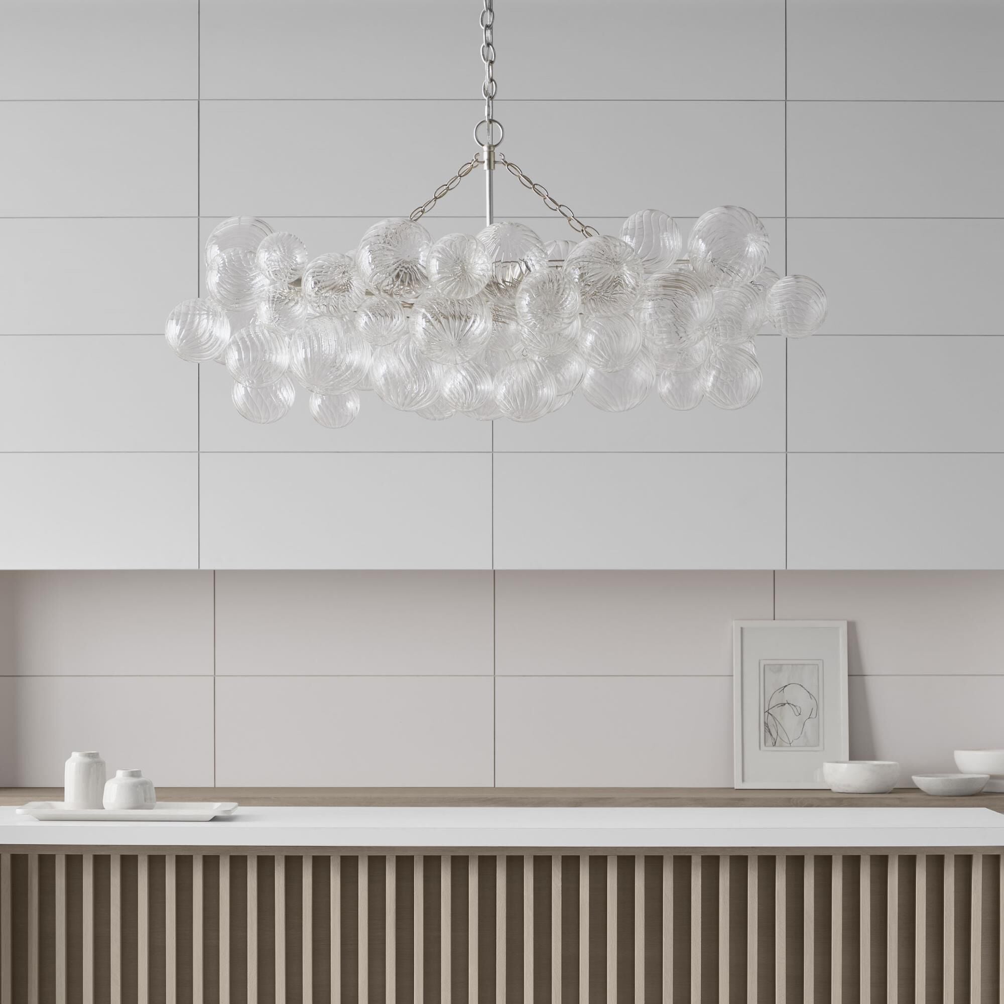 Aurora Chandelier Glass Ball Bubble Modern