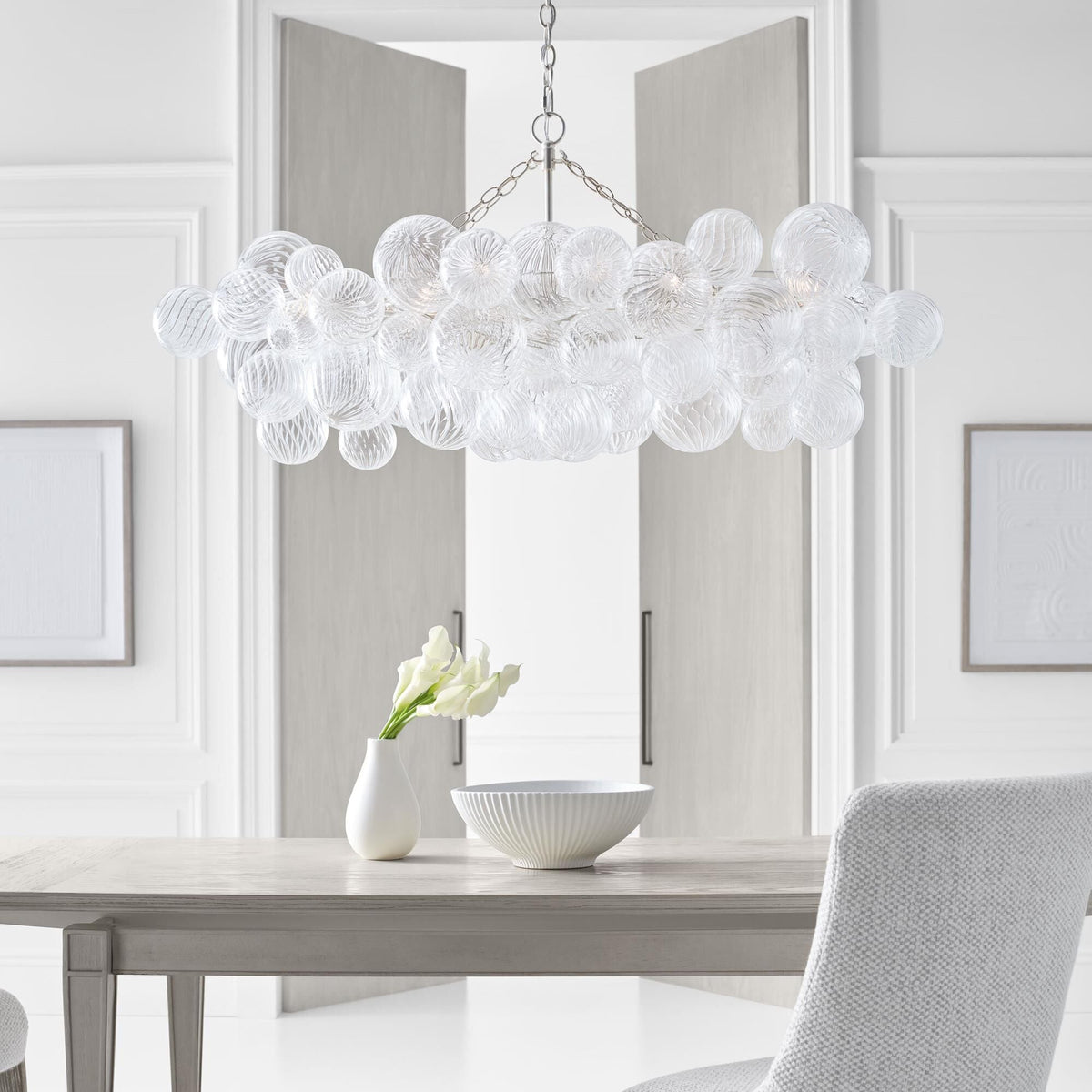 Aurora Chandelier Glass Ball Bubble Modern