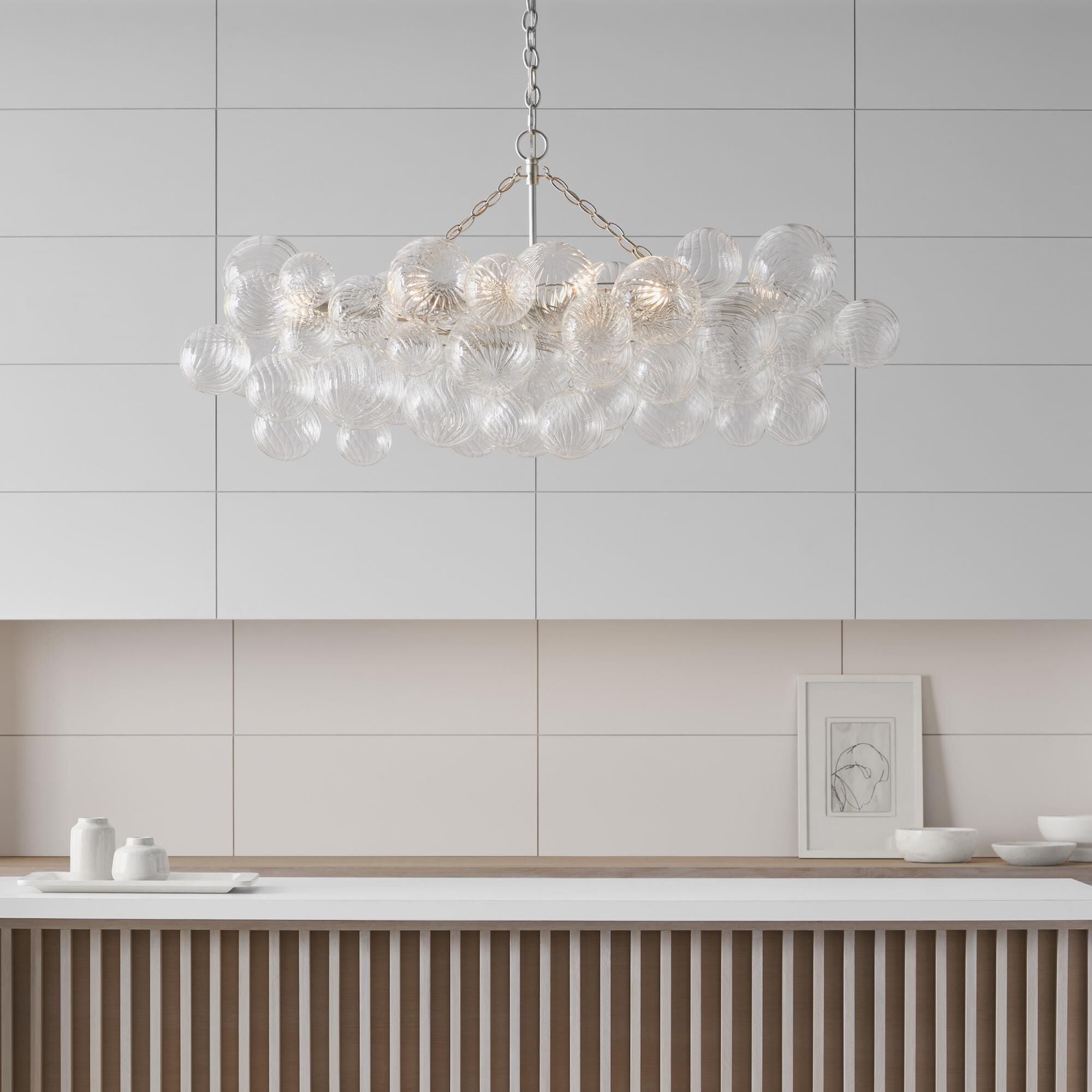 Aurora Chandelier Glass Ball Bubble Modern