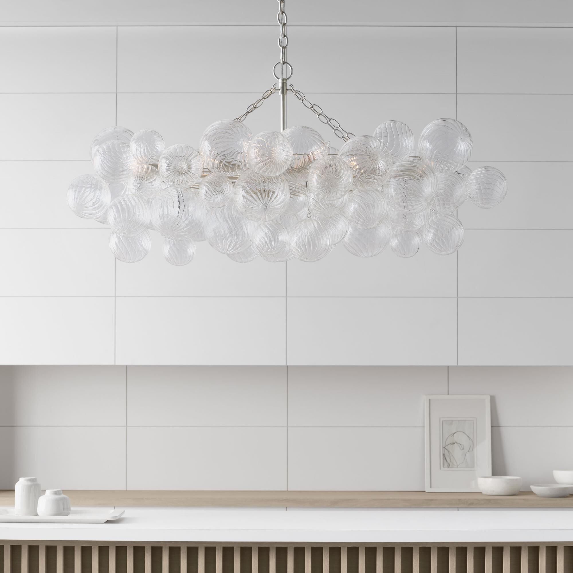 Aurora Chandelier Glass Ball Bubble Modern
