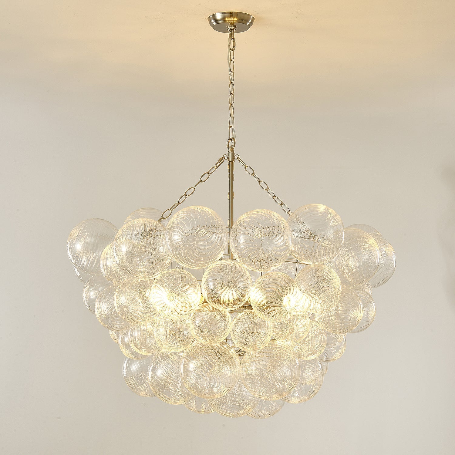 Aurora Chandelier Glass Ball Bubble Modern - Neutral Decor