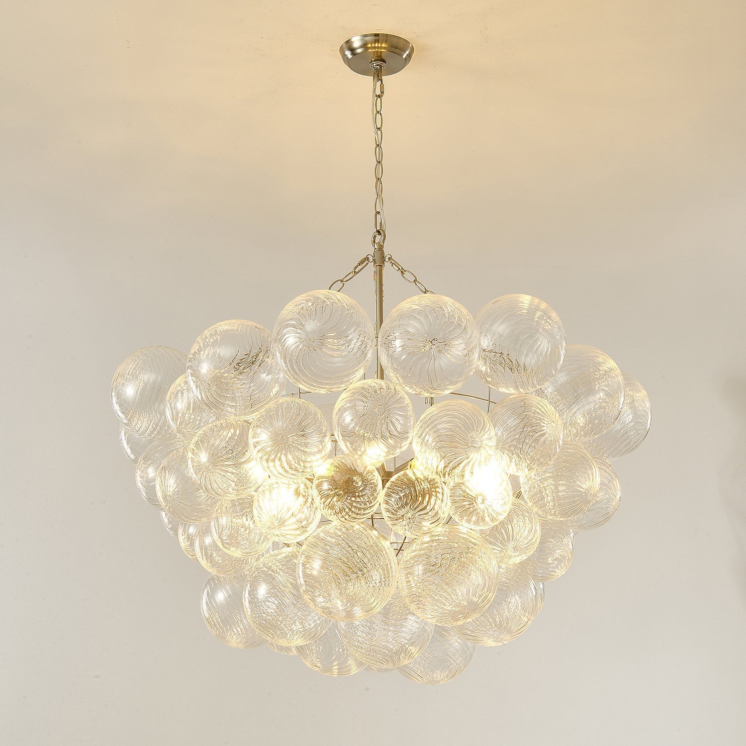 Aurora Chandelier Glass Ball Bubble Modern - Neutral Decor