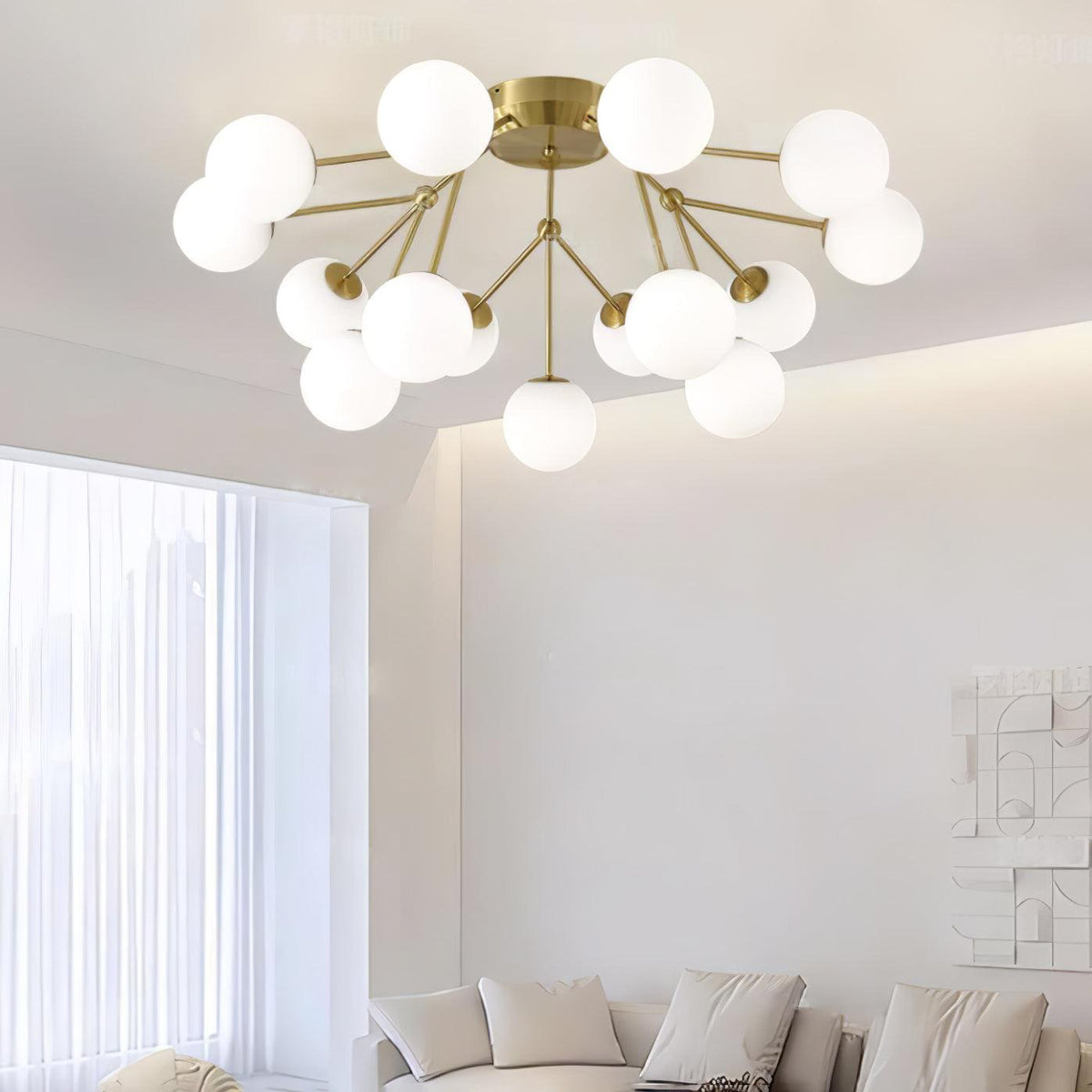 Veloel Luxury Glass Ceiling Lamp