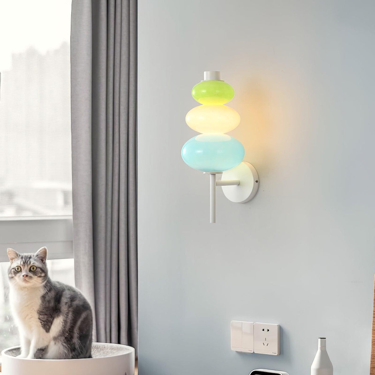 Pebble Modern Glass Wall Lamp
