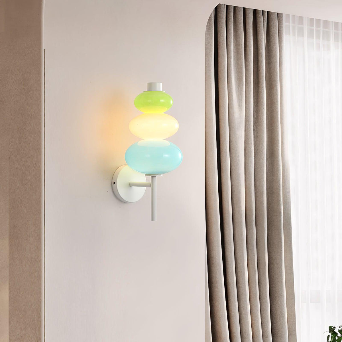 Pebble Modern Glass Wall Lamp